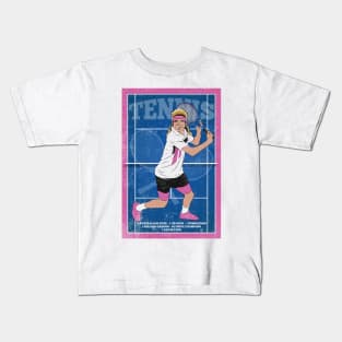 Agassi Tennis Player Hero Vintage Kids T-Shirt